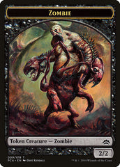Zombie // Hellion Double-Sided Token [Planechase Anthology Tokens] | Black Swamp Games