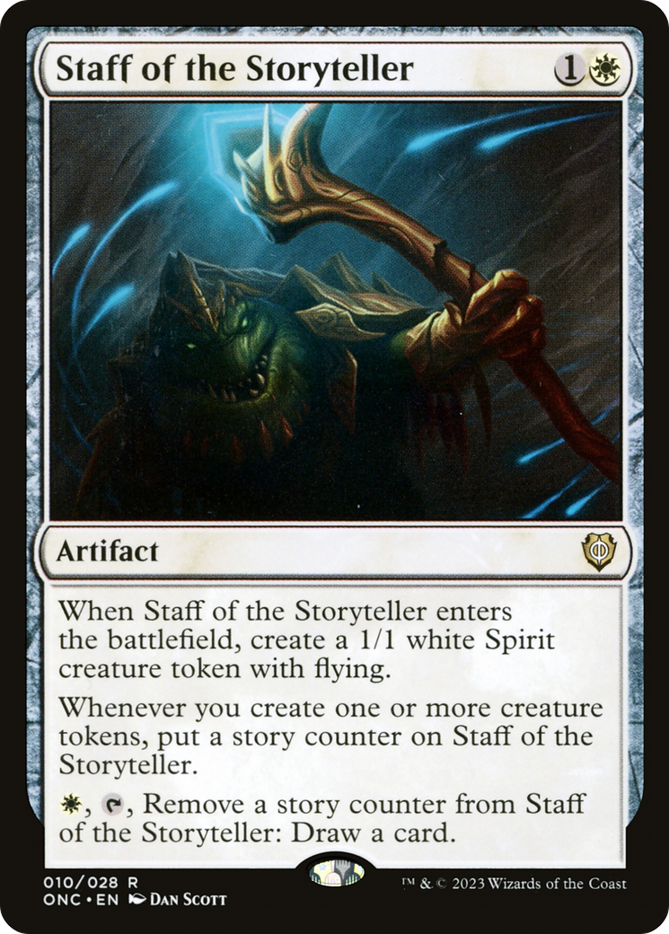 Staff of the Storyteller [Phyrexia: All Will Be One Commander] | Black Swamp Games