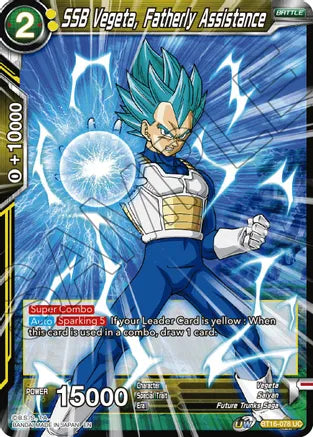 SSB Vegeta, Fatherly Assistance (BT16-078) [Realm of the Gods] | Black Swamp Games