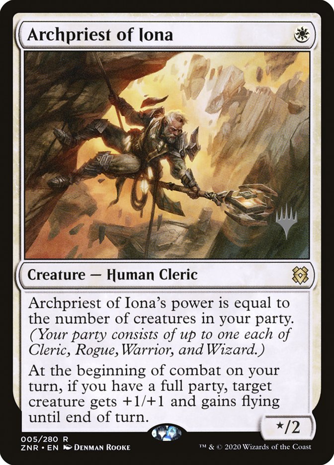 Archpriest of Iona (Promo Pack) [Zendikar Rising Promos] | Black Swamp Games