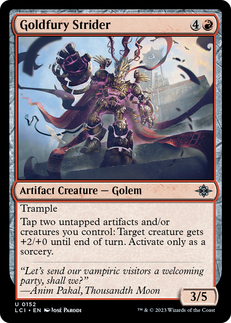 Goldfury Strider [The Lost Caverns of Ixalan] | Black Swamp Games