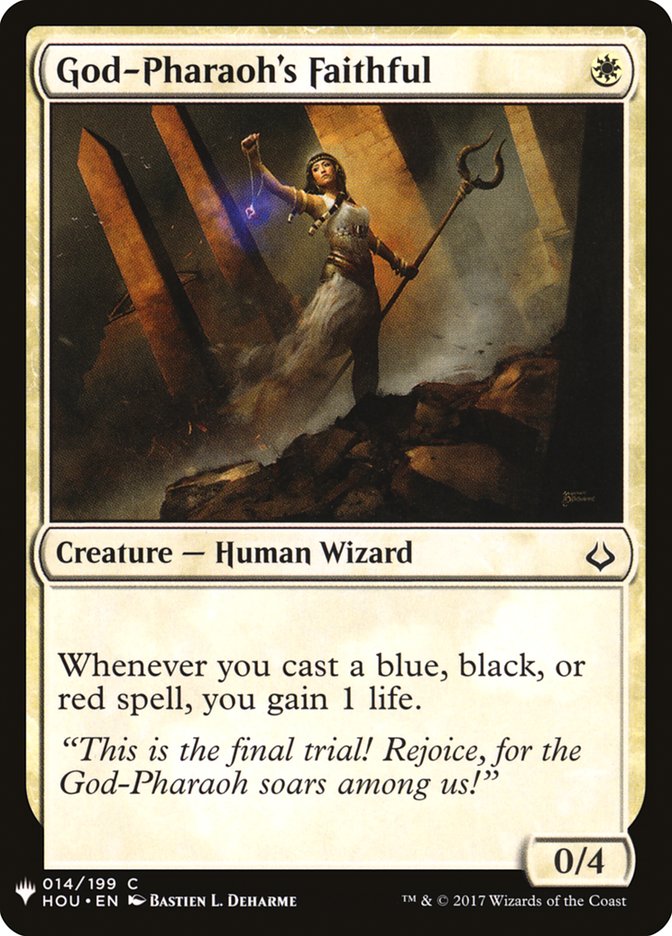 God-Pharaoh's Faithful [Mystery Booster] | Black Swamp Games