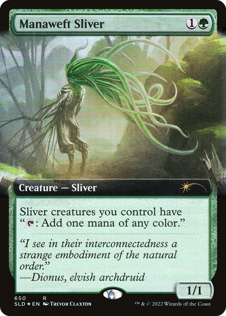 Manaweft Sliver (Extended Art) [Secret Lair Drop Promos] | Black Swamp Games