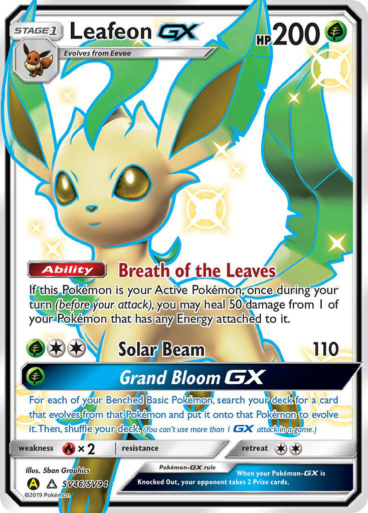 Leafeon GX (SV46/SV94) [Sun & Moon: Hidden Fates - Shiny Vault] | Black Swamp Games