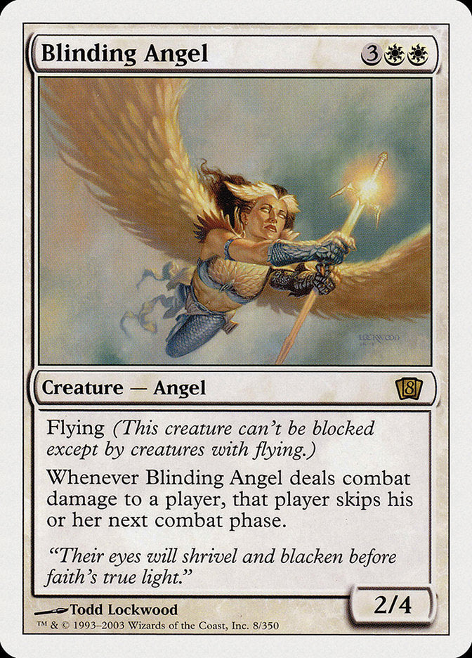 Blinding Angel (8th Edition) [Oversize Cards] | Black Swamp Games