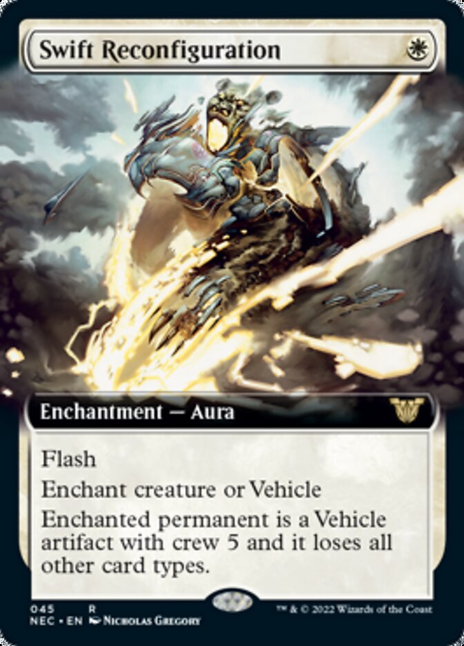 Swift Reconfiguration (Extended Art) [Kamigawa: Neon Dynasty Commander] | Black Swamp Games