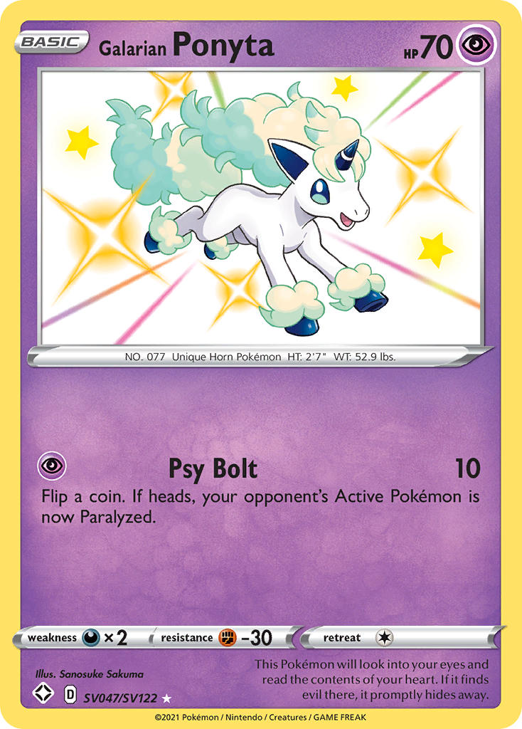 Galarian Ponyta (SV047/SV122) [Sword & Shield: Shining Fates] | Black Swamp Games