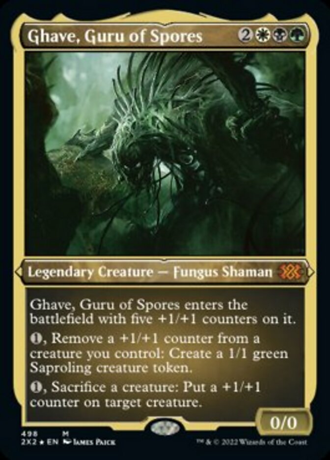 Ghave, Guru of Spores (Foil Etched) [Double Masters 2022] | Black Swamp Games