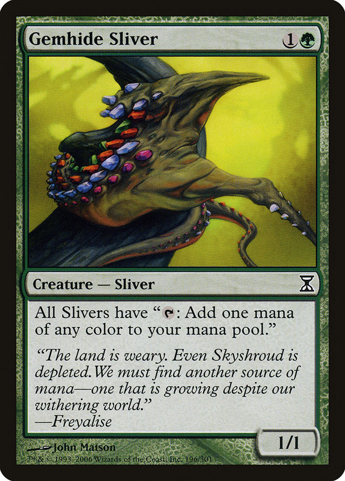 Gemhide Sliver [Time Spiral] | Black Swamp Games