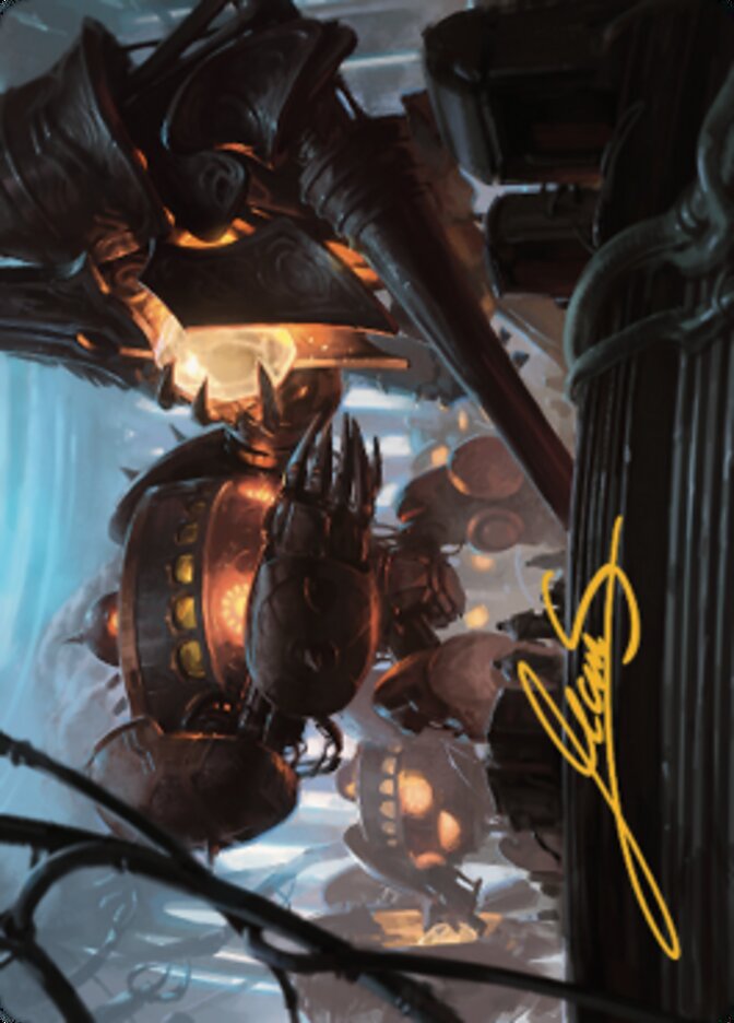 Autonomous Assembler Art Card (Gold-Stamped Signature) [The Brothers' War Art Series] | Black Swamp Games