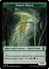 Forest Dryad // Boar Double-Sided Token [Modern Horizons 3 Commander Tokens] | Black Swamp Games