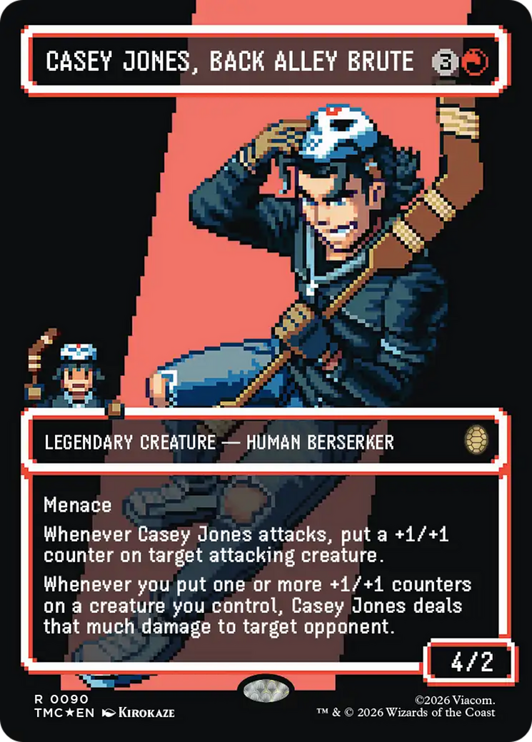 Casey Jones, Back Alley Brute (Borderless) (Surge Foil) [Teenage Mutant Ninja Turtles Commander] | Black Swamp Games