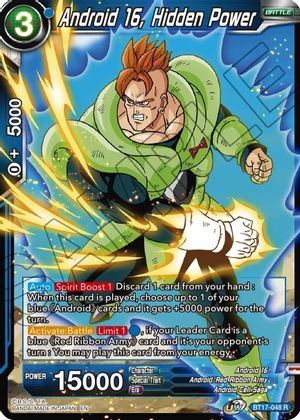 Android 16, Hidden Power (BT17-048) [Ultimate Squad] | Black Swamp Games