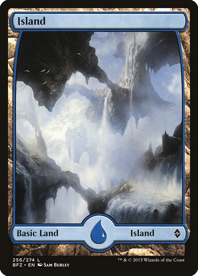 Island (256) (Full Art) [Battle for Zendikar] | Black Swamp Games