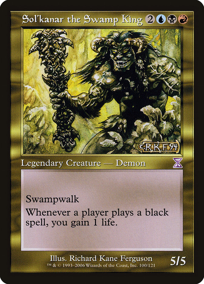 Sol'kanar the Swamp King [Time Spiral Timeshifted] | Black Swamp Games