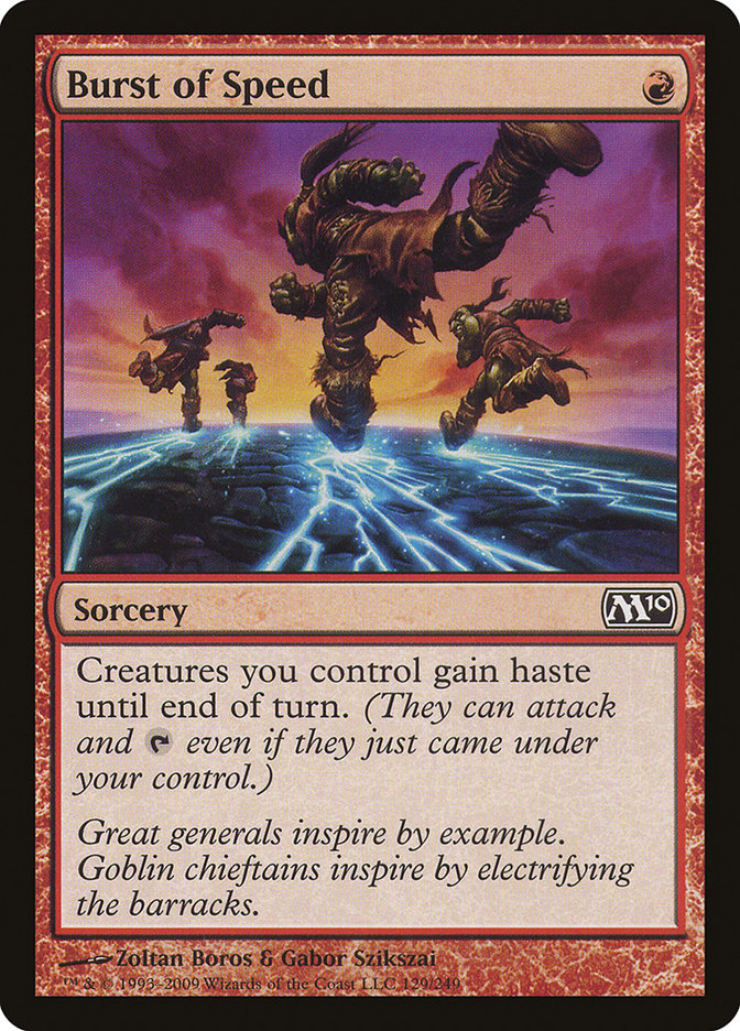 Burst of Speed [Magic 2010] | Black Swamp Games