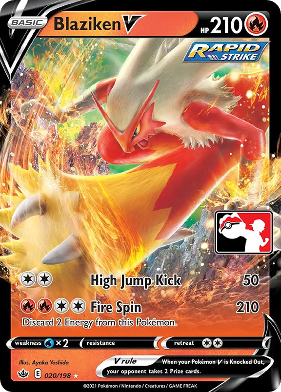 Blaziken V (020/198) [Prize Pack Series One] | Black Swamp Games