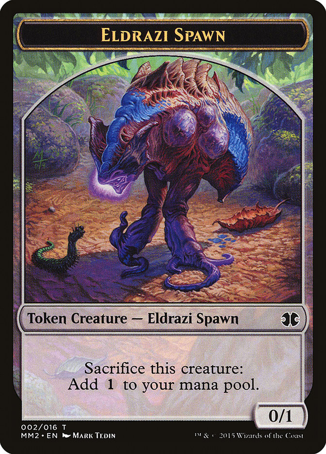 Eldrazi Spawn Token (002/016) [Modern Masters 2015 Tokens] | Black Swamp Games