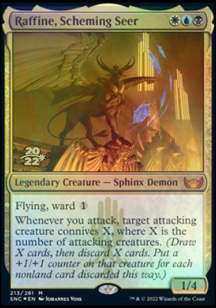 Raffine, Scheming Seer [Streets of New Capenna Prerelease Promos] | Black Swamp Games