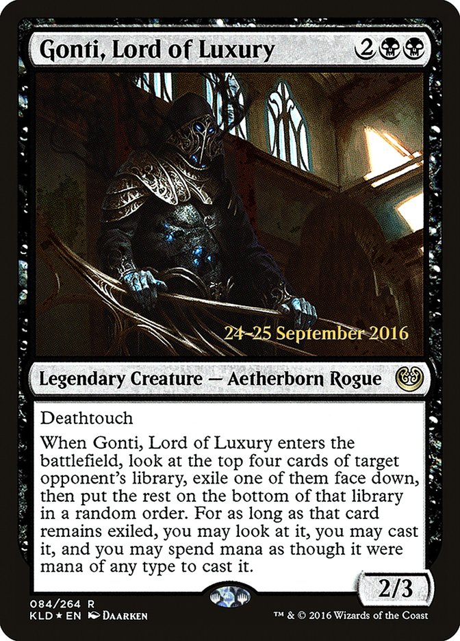 Gonti, Lord of Luxury [Kaladesh Prerelease Promos] | Black Swamp Games