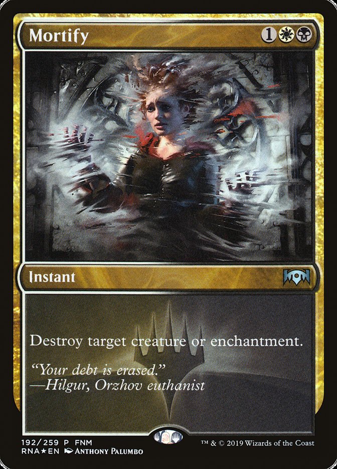 Mortify (FNM) [Ravnica Allegiance Promos] | Black Swamp Games