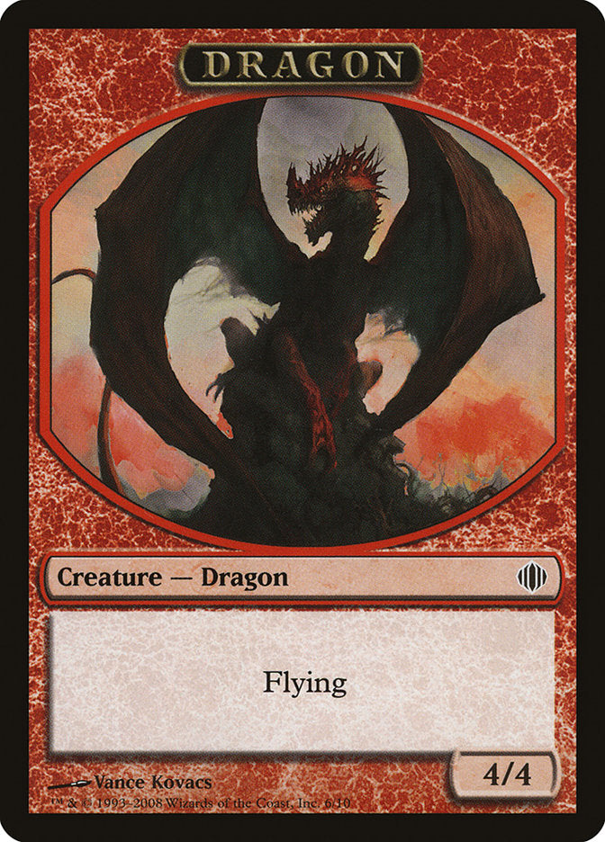 Dragon Token [Shards of Alara Tokens] | Black Swamp Games