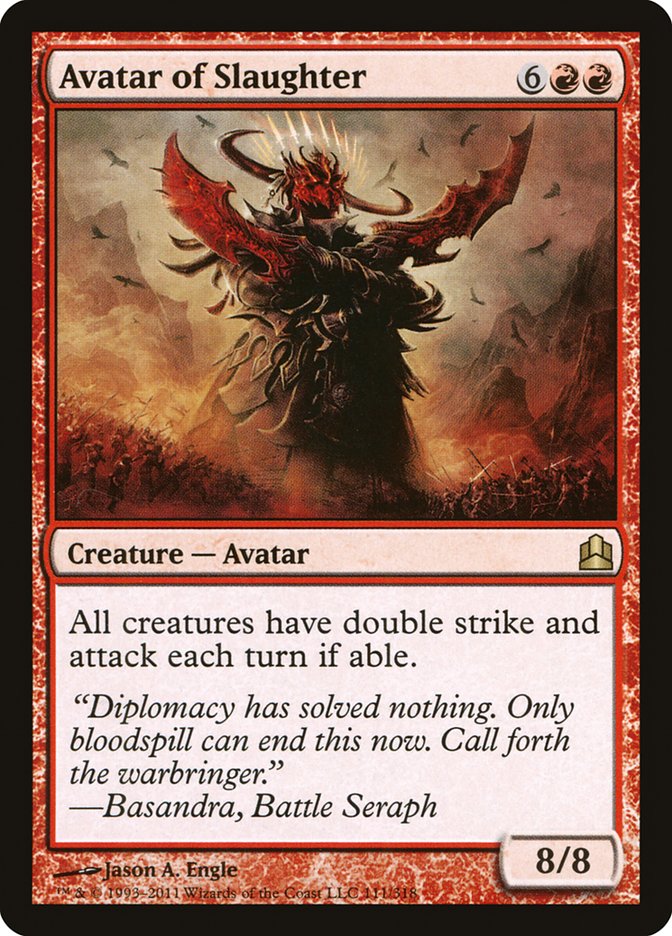 Avatar of Slaughter [Commander 2011] | Black Swamp Games