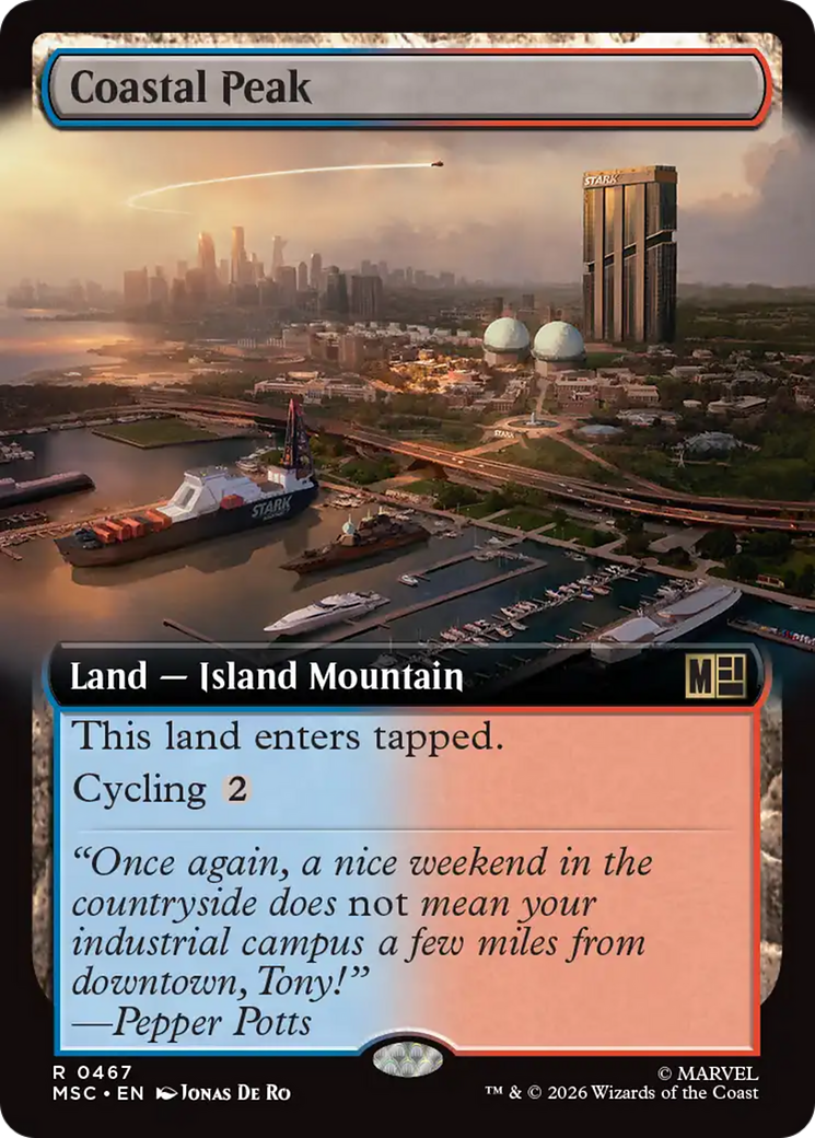 Coastal Peak (Extended Art) [Marvel Super Heroes Commander] | Black Swamp Games