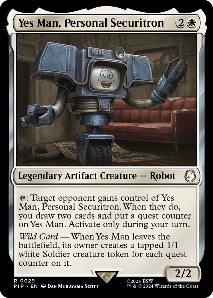 Yes Man, Personal Securitron [Fallout] | Black Swamp Games