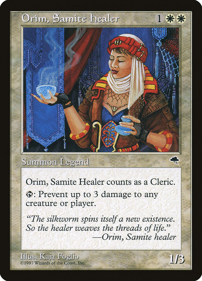 Orim, Samite Healer [Tempest] | Black Swamp Games