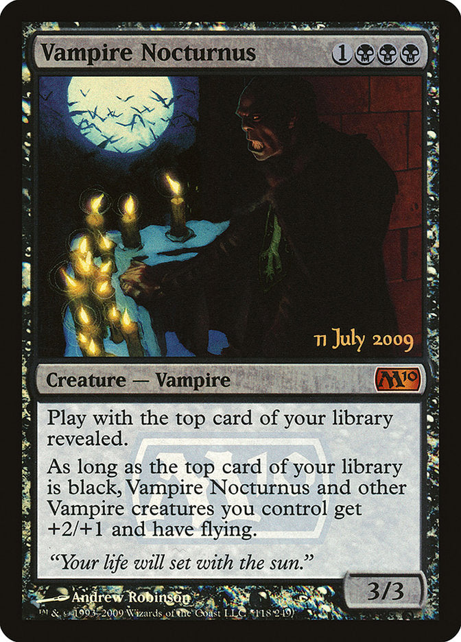 Vampire Nocturnus [Magic 2010 Prerelease Promos] | Black Swamp Games