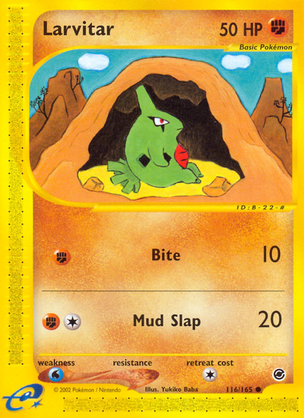 Larvitar (116/165) [Expedition: Base Set] | Black Swamp Games
