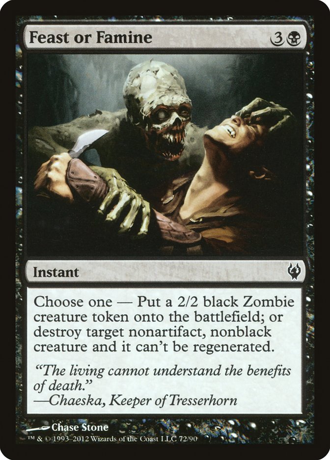 Feast or Famine [Duel Decks: Izzet vs. Golgari] | Black Swamp Games