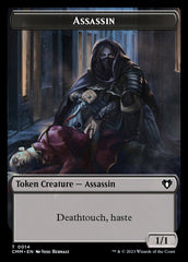 Treasure // Assassin Double-Sided Token [Commander Masters Tokens] | Black Swamp Games