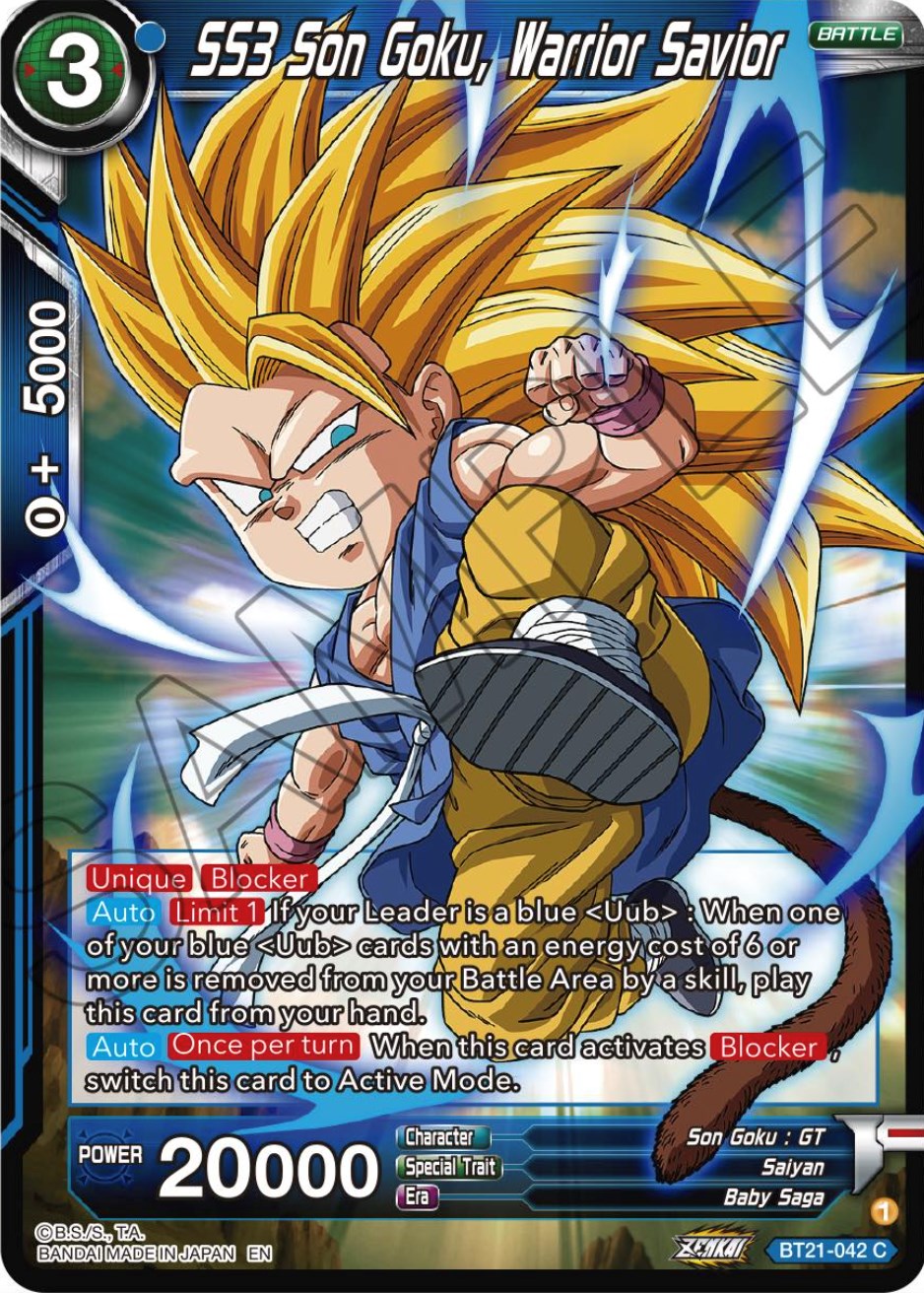 SS3 Son Goku, Warrior Savior (BT21-042) [Wild Resurgence] | Black Swamp Games