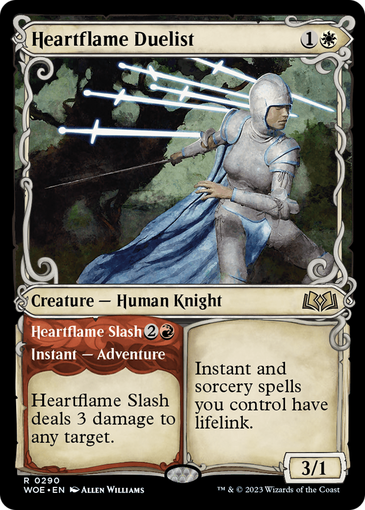 Heartflame Duelist // Heartflame Slash (Showcase) [Wilds of Eldraine] | Black Swamp Games