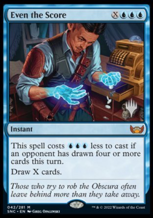 Even the Score (Promo Pack) [Streets of New Capenna Promos] | Black Swamp Games