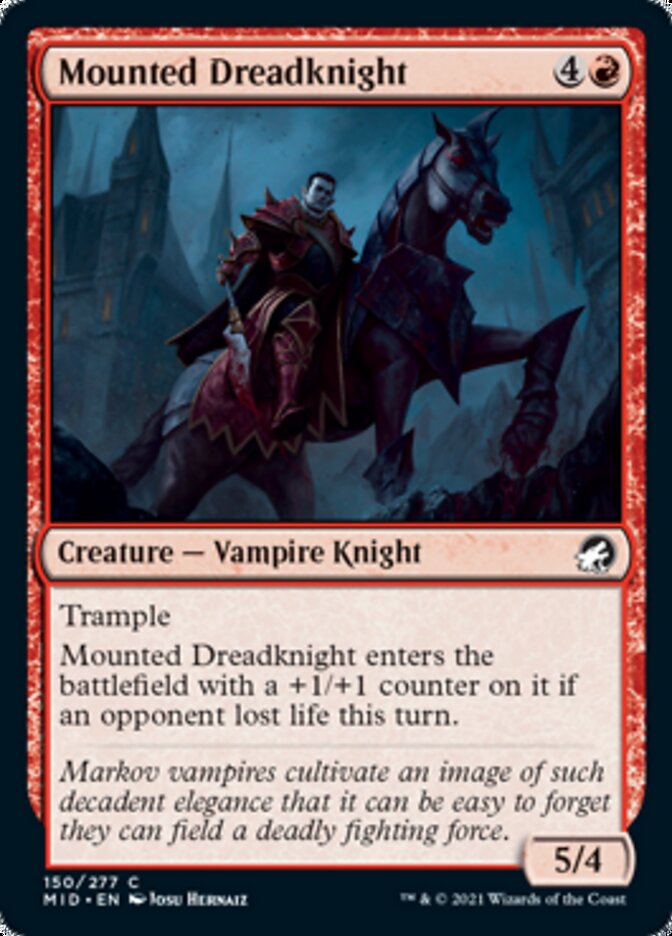 Mounted Dreadknight [Innistrad: Midnight Hunt] | Black Swamp Games