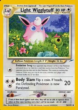 Light Wigglytuff (54/105) [Neo Destiny Unlimited] | Black Swamp Games