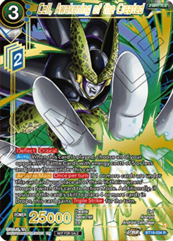 Cell, Awakening of the Created (Zenkai Cup 2022 Top 64) (BT18-034) [Tournament Promotion Cards] | Black Swamp Games