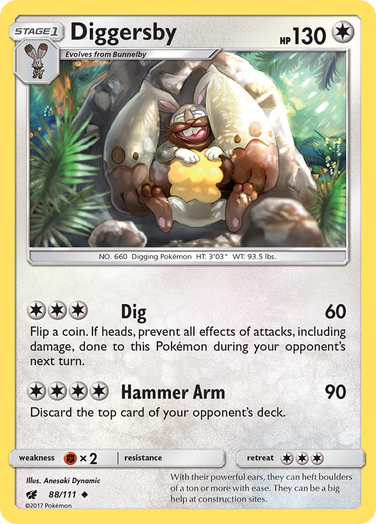 Diggersby (88/111) [Sun & Moon: Crimson Invasion] | Black Swamp Games