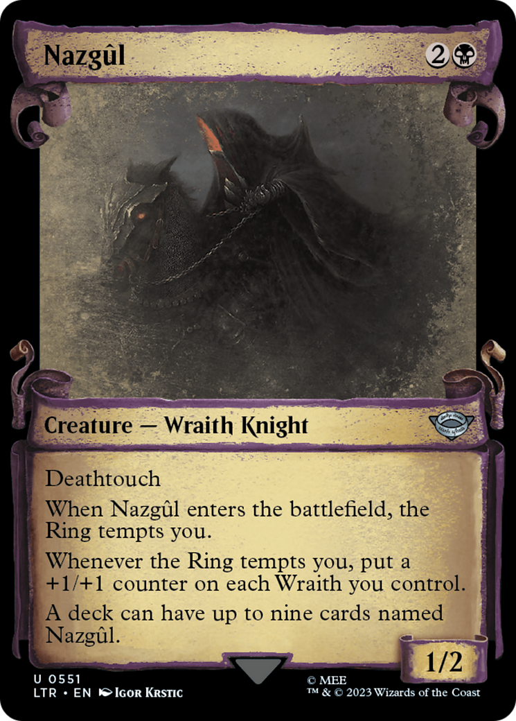 Nazgul (0551) [The Lord of the Rings: Tales of Middle-Earth Showcase Scrolls] | Black Swamp Games
