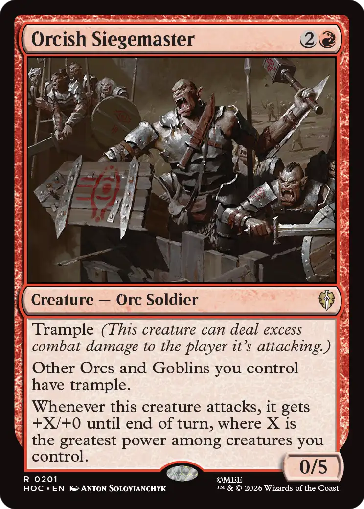 Orcish Siegemaster [The Hobbit: Eternal-Legal] | Black Swamp Games