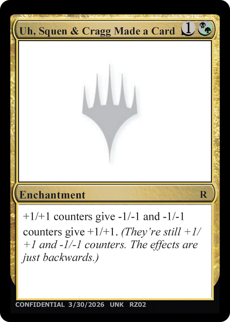 Uh, Squen & Cragg Made a Card [Unknown Event] | Black Swamp Games