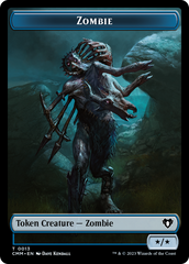 Spirit (0039) // Zombie (0013) Double-Sided Token [Commander Masters Tokens] | Black Swamp Games