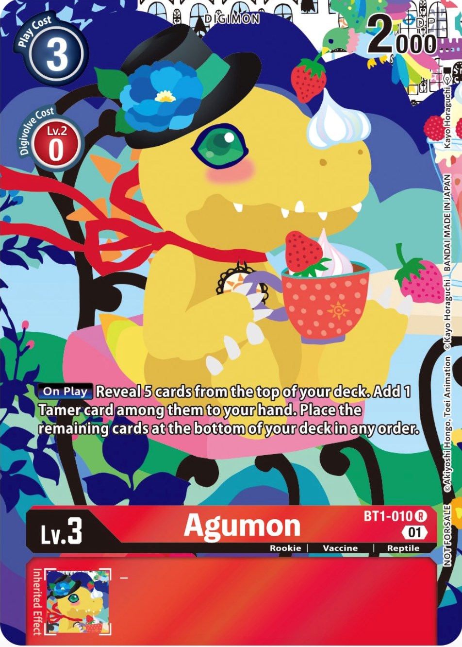 Agumon [BT1-010] (Tamer's Card Set 2 Floral Fun) [Release Special Booster Promos] | Black Swamp Games