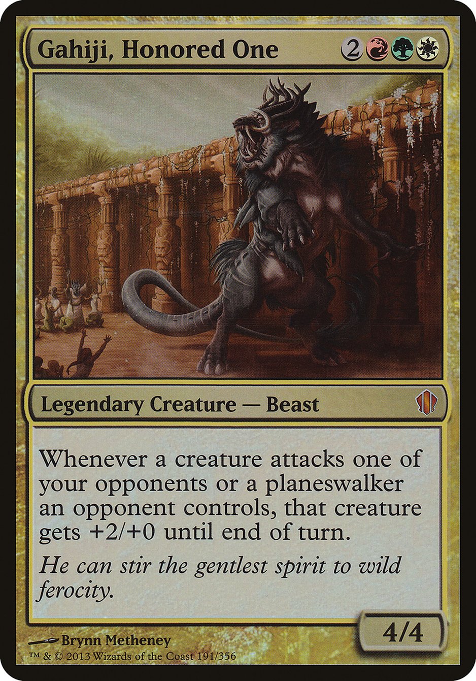 Gahiji, Honored One (Oversized) [Commander 2013 Oversized] | Black Swamp Games