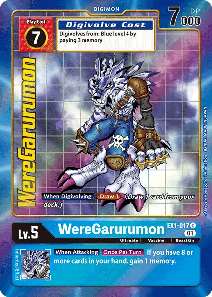 WereGarurumon [EX1-017] (Alternate Art) [Classic Collection] | Black Swamp Games