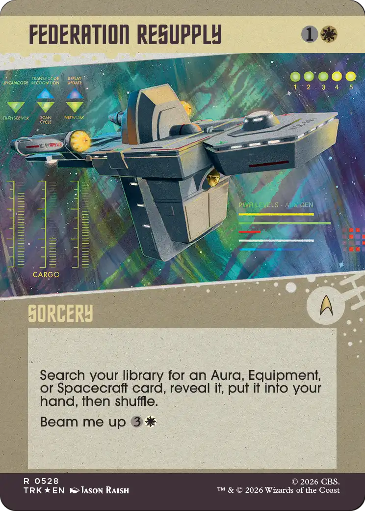 Federation Resupply (Showcase) (Surge Foil) [Star Trek] | Black Swamp Games