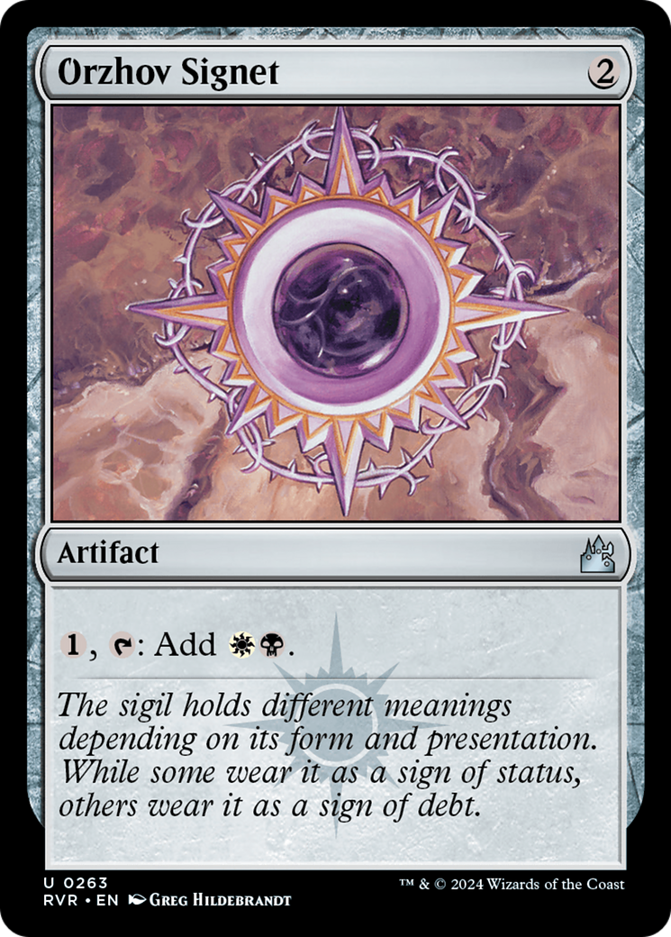 Orzhov Signet [Ravnica Remastered] | Black Swamp Games